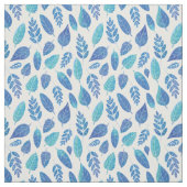 Muster für blaue Wasserfarben-Blätter Stoff (Muster)