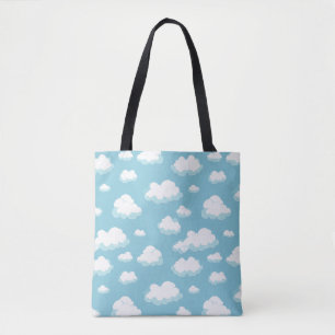 Muster für blauen Himmel und Wolken Tasche
