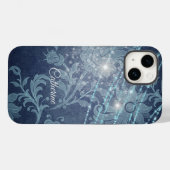 Muster für blaues Hintergrundbild mit Zeichenkette Case-Mate iPhone Hülle (Rückseite (Horizontal))