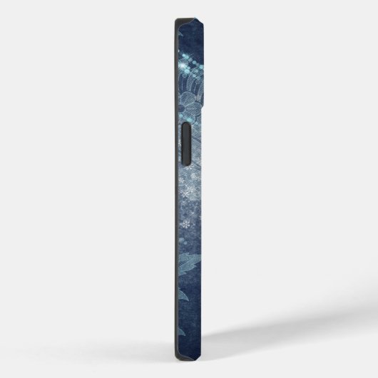 Muster für blaues Hintergrundbild mit Zeichenkette Case-Mate iPhone Hülle (Rückseite / Rechts)