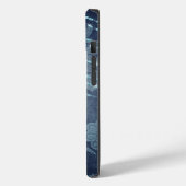 Muster für blaues Hintergrundbild mit Zeichenkette Case-Mate iPhone Hülle (Rückseite / Links)