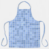 Muster für blaues Schachbrett Schürze (Vorderseite)