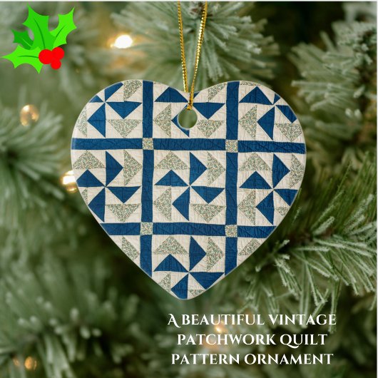 Muster für blaues und weißes Pinwheel Keramik Ornament
