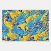Muster für Blue & Gold Macaws Geschenkpapier Set (Vorderseite 2)