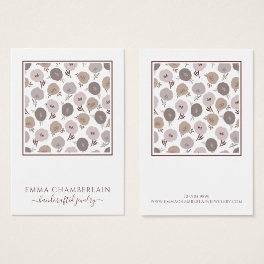 Muster für Blume (Vorne & Hinten)