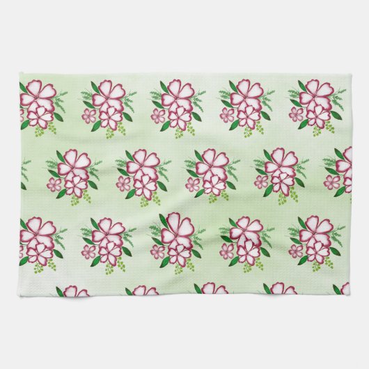Muster für Blume Geschirrtuch (Horizontal)