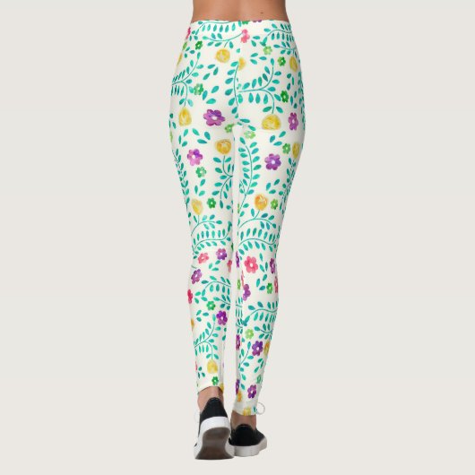 Muster für Blume Leggings (Rückseite)