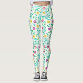 Muster für Blume Leggings (Vorderseite)