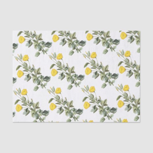 Muster für Blume Seidenpapier (Vorderseite)