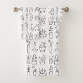 Muster für Blume und Pflanze Badhandtuch Set (Insitu)