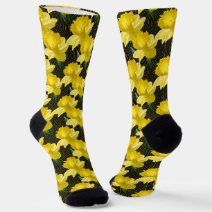 Muster für Blumenfotografie Socken