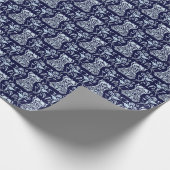 Muster für Blumenkorsette Geschenkpapier (Ecke)