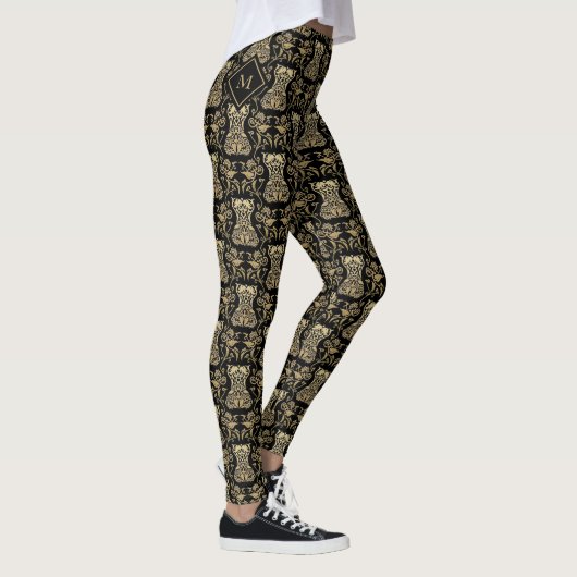 Muster für Blumenkorsette Leggings (Rechts)