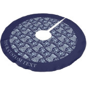 Muster für Blumenkorsette Polyester Weihnachtsbaumdecke (Schrägansicht)