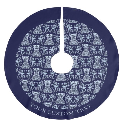 Muster für Blumenkorsette Polyester Weihnachtsbaumdecke (Vorderseite)