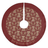 Muster für Blumenkorsette Polyester Weihnachtsbaumdecke (Vorderseite)