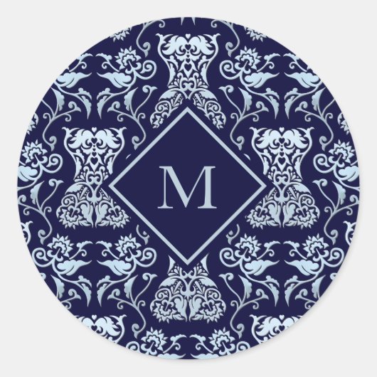 Muster für Blumenkorsette Runder Aufkleber (Vorderseite)