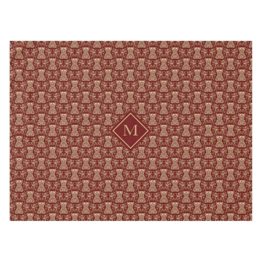 Muster für Blumenkorsette Tischdecke (Vorderseite (Horizontal))