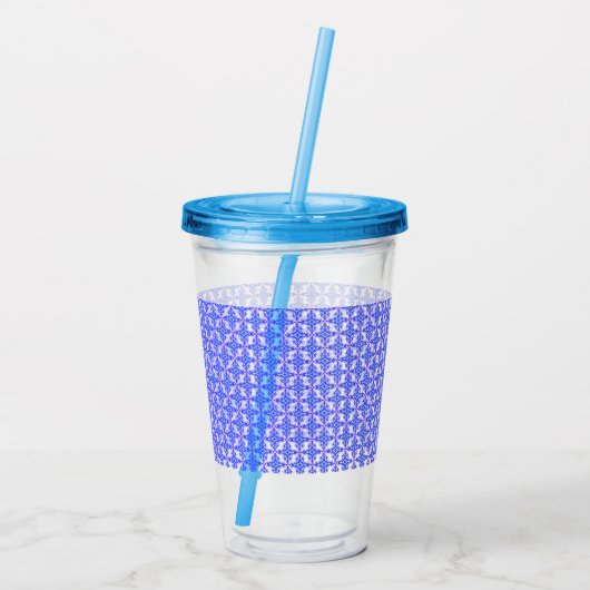 Muster für Blumenmuster Acryltrinkbecher (Rückseite)