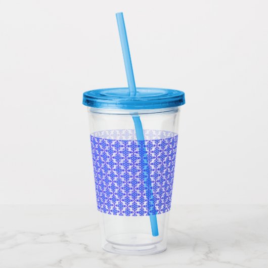 Muster für Blumenmuster Acryltrinkbecher (Links)