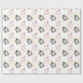Muster für Blumenparfüms Geschenkpapier (Flach)