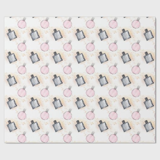 Muster für Blumenparfüms Geschenkpapier (Flach)