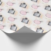 Muster für Blumenparfüms Geschenkpapier (Ecke)