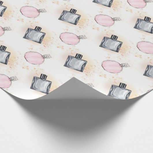 Muster für Blumenparfüms Geschenkpapier (Ecke)