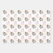 Muster für Blumenparfüms Geschenkpapier Set (Vorderseite)
