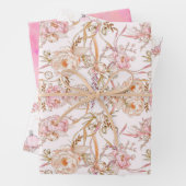 Muster für Blumenparfüms Geschenkpapier Set (Beispiel)