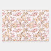 Muster für Blumenparfüms Geschenkpapier Set (Vorderseite)