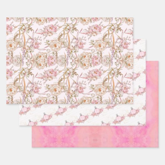 Muster für Blumenparfüms Geschenkpapier Set (Set)