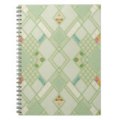 Muster für Bohemische, geometrische, hintere Linie Notizblock (Vorderseite)