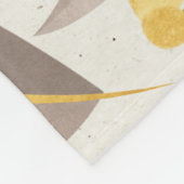 Muster für botanisches Blumenpapier Fleecedecke (Ecke)