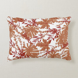 Muster für braune Blätter im Herbst Dekokissen