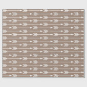 Muster für braune Pfeile Geschenkpapier (Flach)