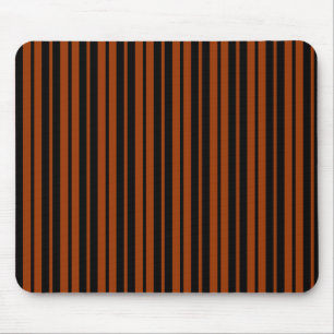 Muster für braune schwarze vertikale Streifen Mousepad