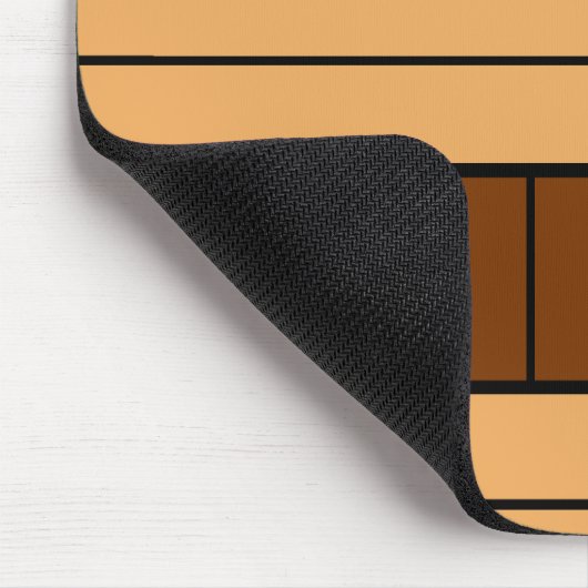 Muster für braune Streifen Mousepad (Ecke)