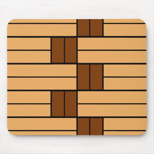 Muster für braune Streifen Mousepad (Vorne)