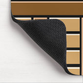Muster für braune Streifen Mousepad (Ecke)