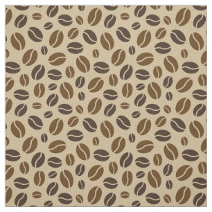 Muster für braune und beige Kaffeebohnen Stoff