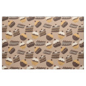 Muster für braune und beige Kuchen Stoff (Fat Quarter (45,7 x 55,9 cm))