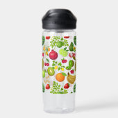 Muster für bunte Früchte 01.b No BG Trinkflasche (Rückseite)