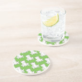 Muster für Cartoon-Muster für grünes Süße Tier Untersetzer (Seite)