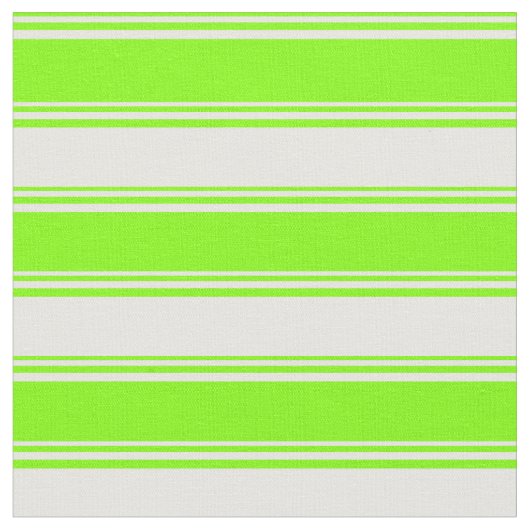 Muster für Chartreuse und Weiße Linien Stoff (Nahaufnahme)