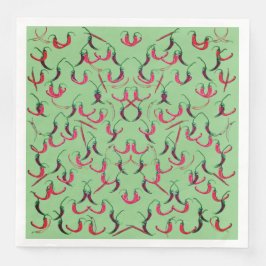 Muster für Chili-Paprikaschoten Serviette