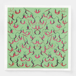 Muster für Chili-Paprikaschoten Serviette