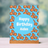 Muster für Chocolate Chip Cookies Acrylschild (Neutral)