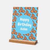 Muster für Chocolate Chip Cookies Acrylschild (Winkel)