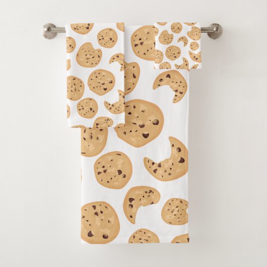 Muster für Chocolate Chip Cookies Badhandtuch Set (Insitu)